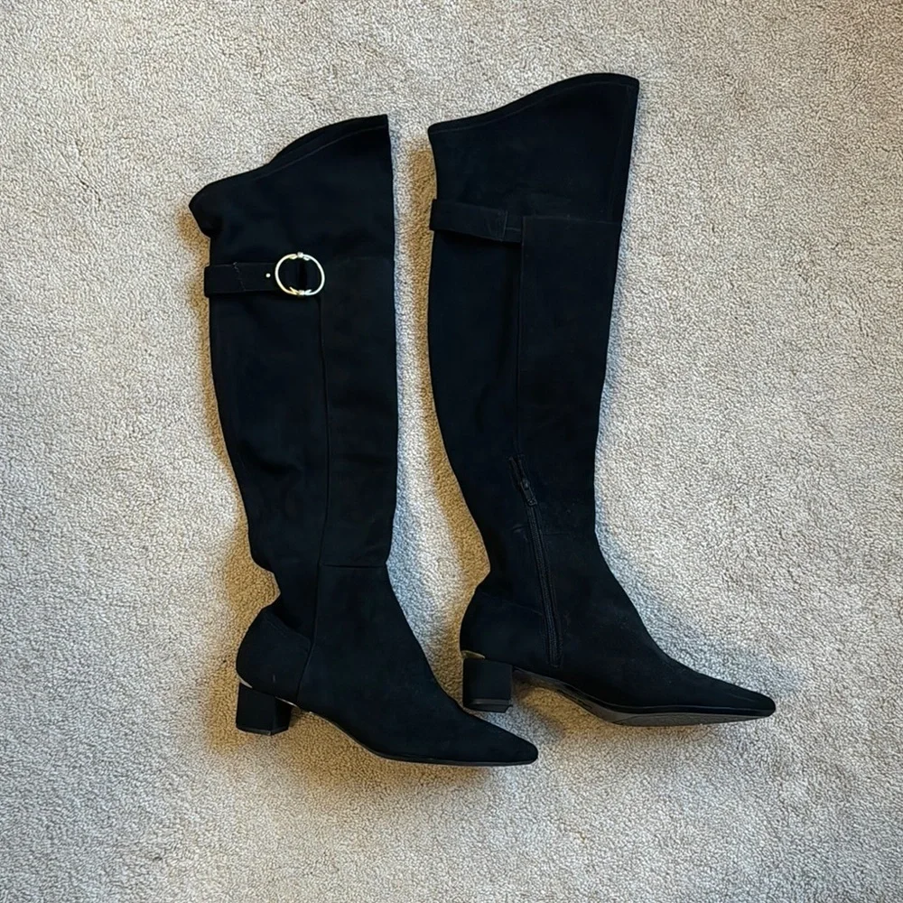 Calvin Klein Elegant Black Knee-High Women's Boots
